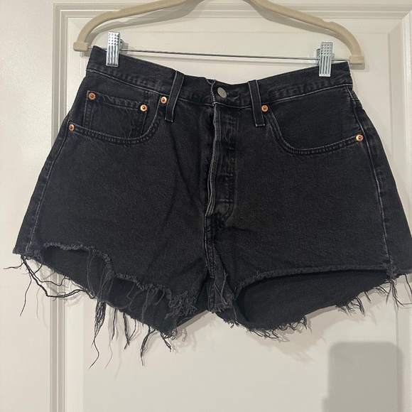 Levi's 501 Original Fit High Rise Jean Shorts - Picture 1 of 7